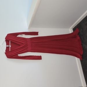 GO Couture red maxi dress size small